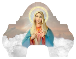 DARAY-L-108-BZ Immaculate Heart Clouds Bronze